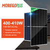Moregosolar 158mm Mono Cell Bifacial Photovoltaic Solar Energy Panel 400w 405w 410w Solar System