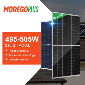 Moregosolar PV Panels 210mm Mono Solar Cell 500W 505W 510W Double Glass Bifacial Solar Panel